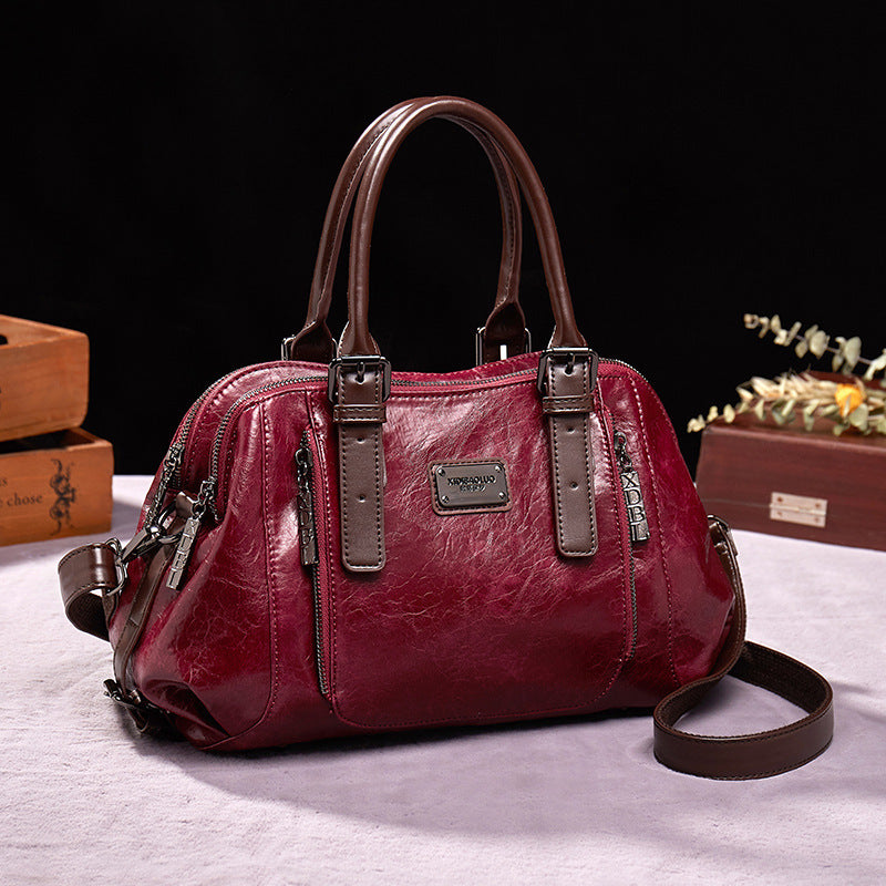 Elegant Leather Handbag ORIS WEAR