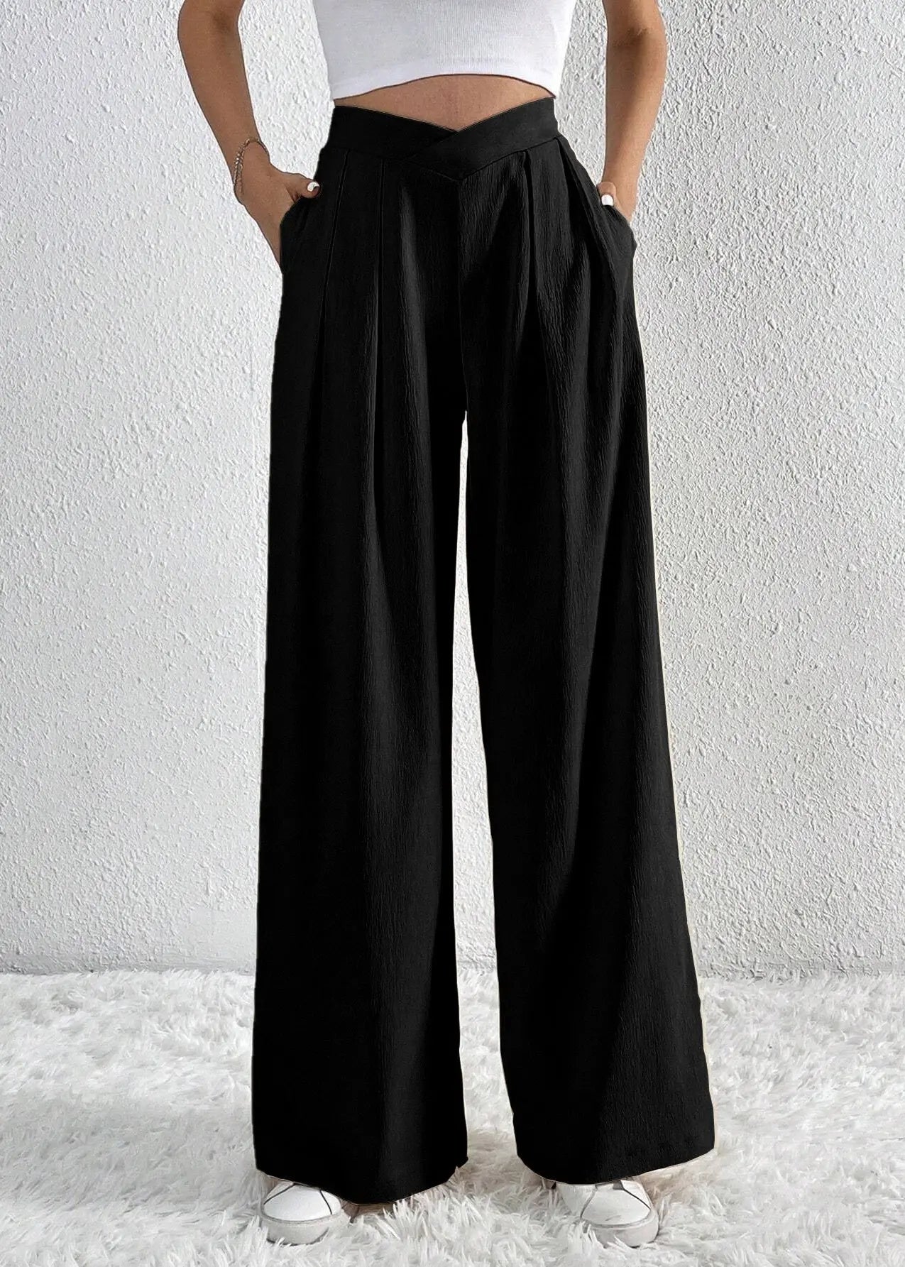 Pantalon large plissé femme été ORIS WEAR