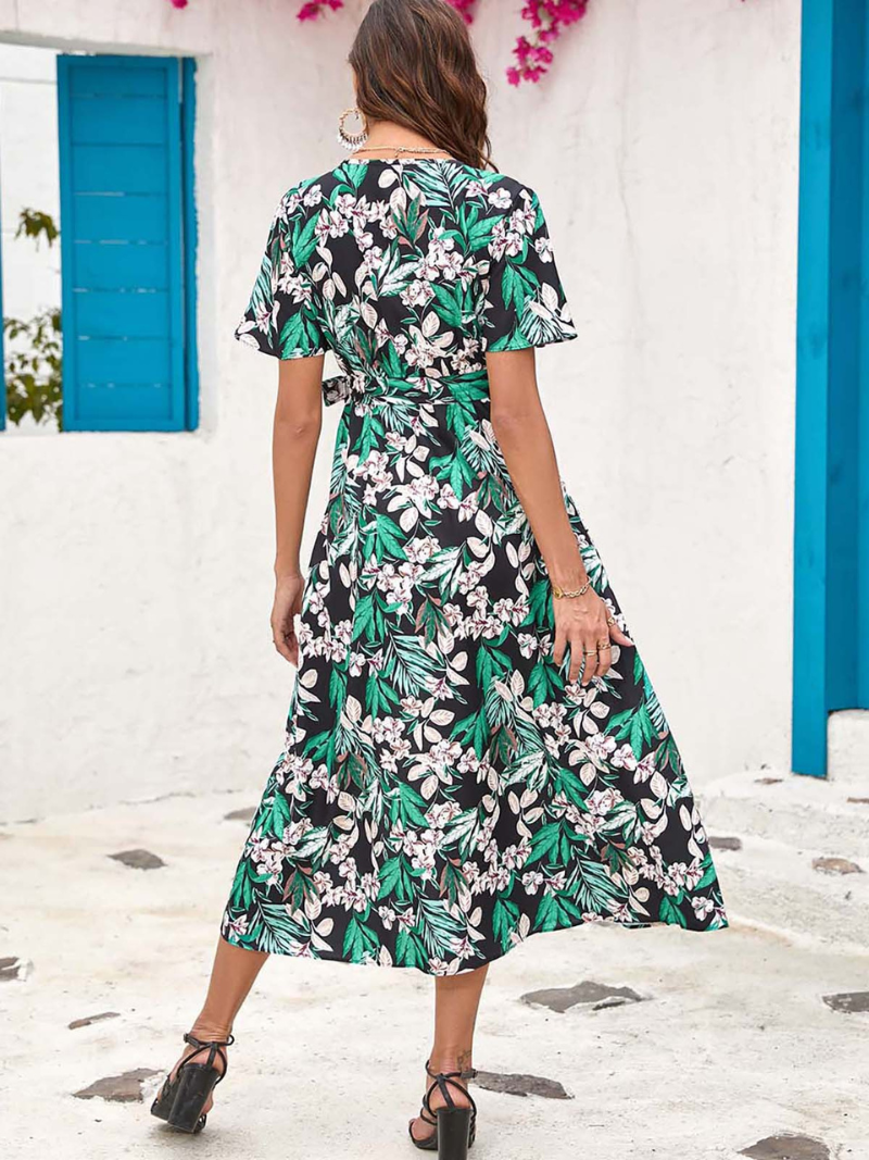 Sophie - Robe Midi Fleurie d'Été ORIS WEAR