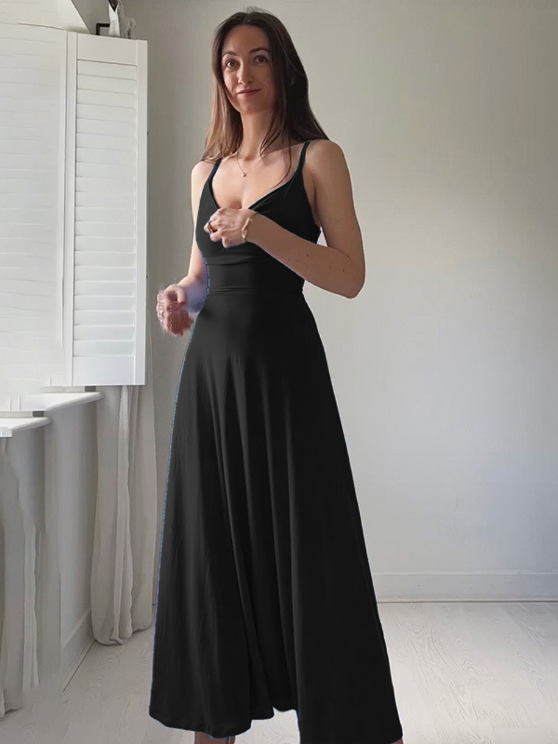Robe Élégante Ajustée Col V Femme ORIS WEAR