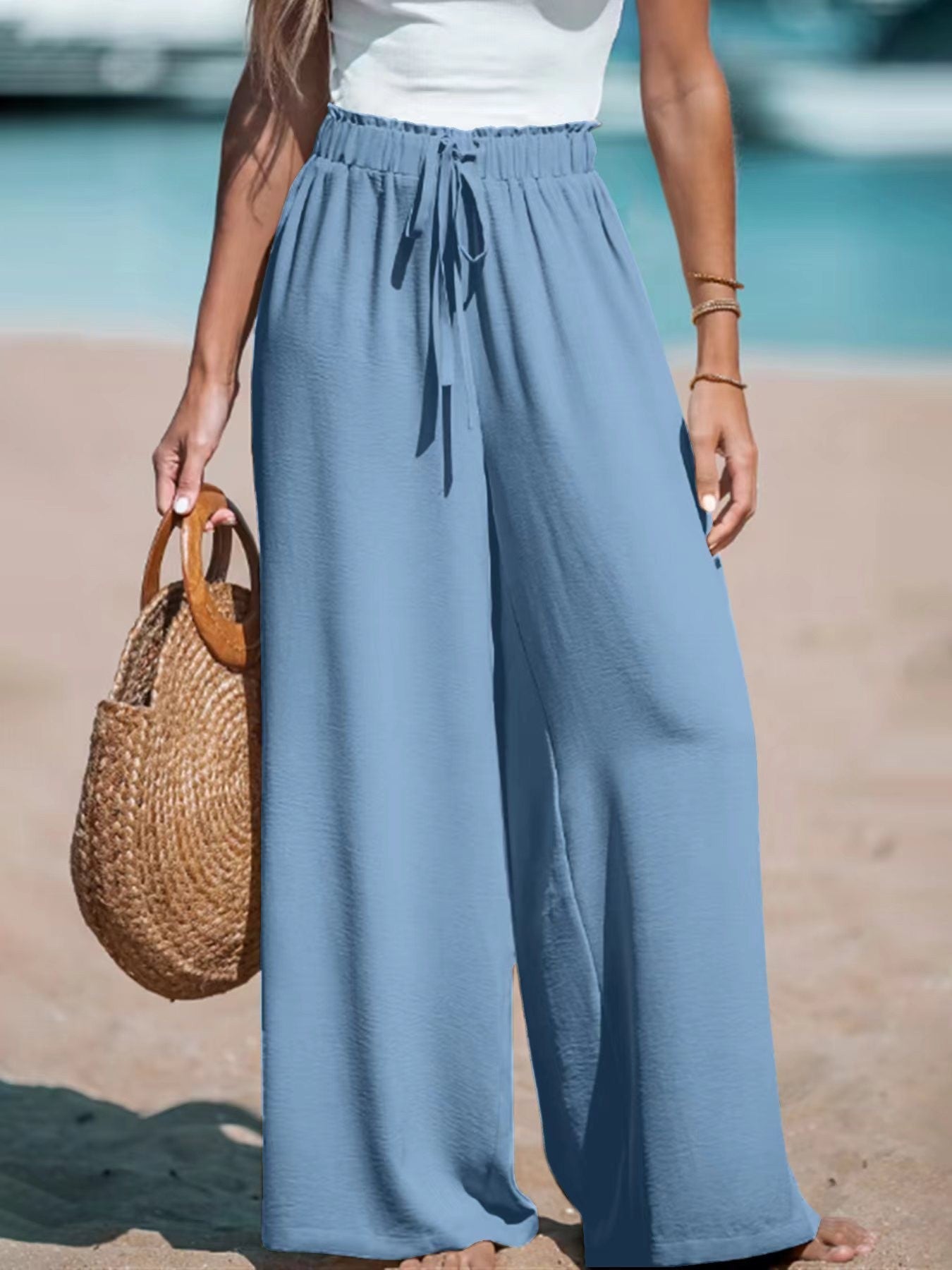 Pantalon Large Décontracté Élégant Femme ORIS WEAR