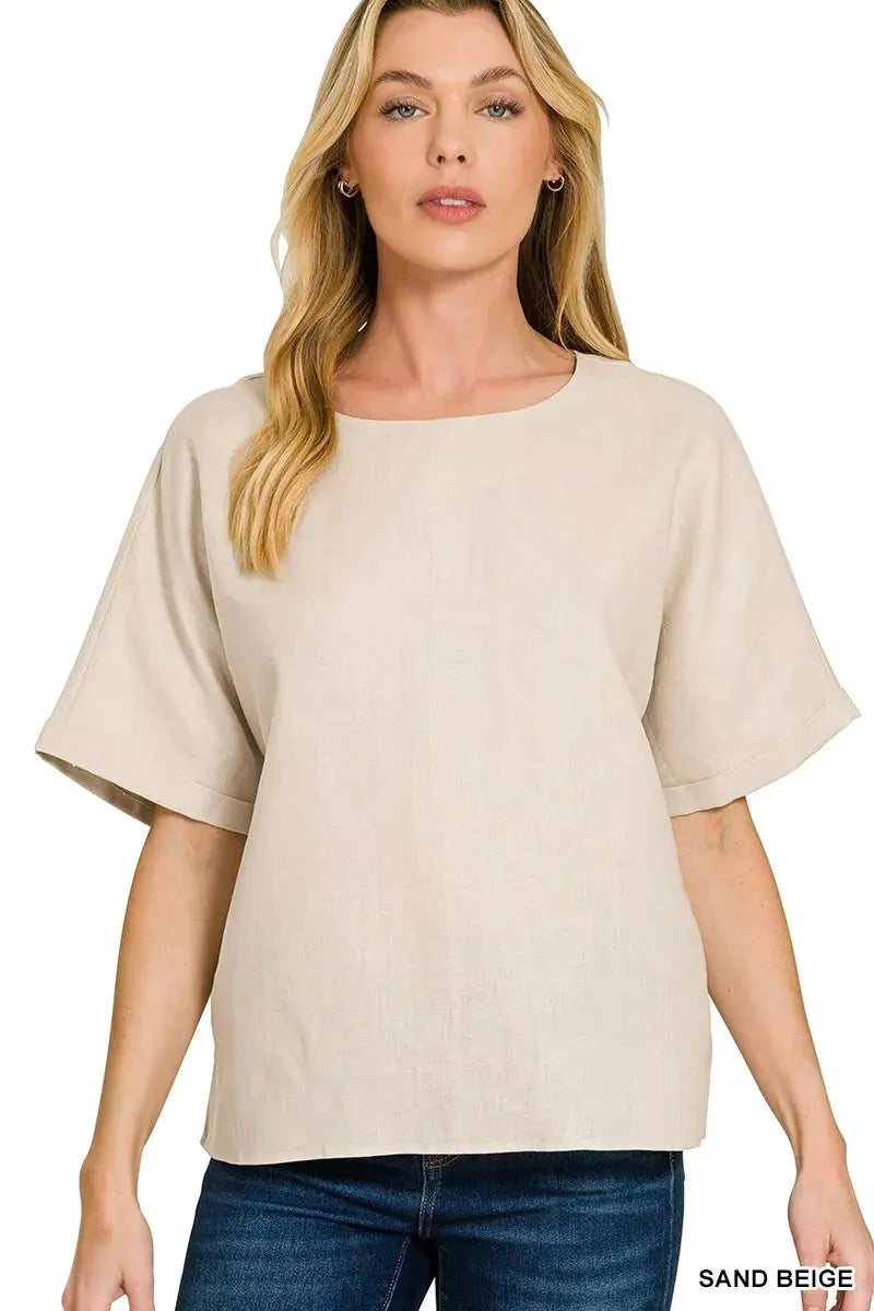 Mode femme en lin beige — ORIS WEAR