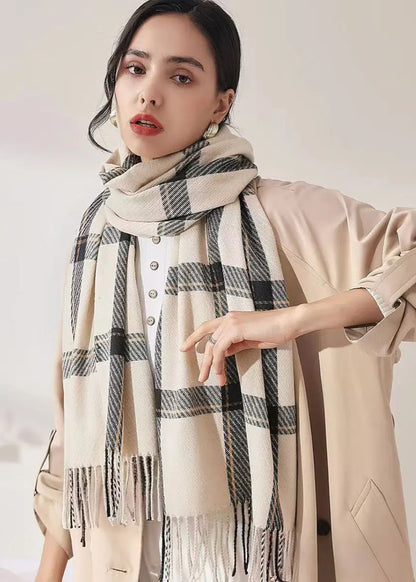 Écharpe plaid chaude hiver femme ORIS WEAR