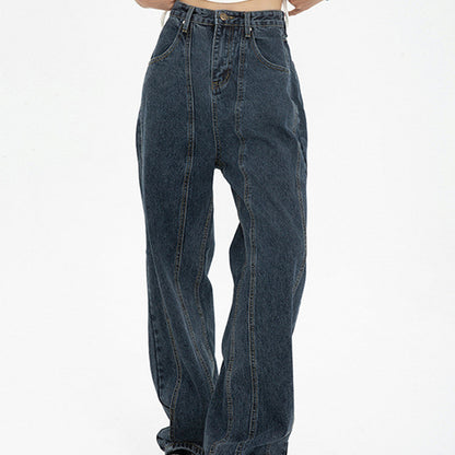Jean bleu foncé drapé ample ORIS WEAR