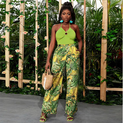 Mode femme fleurie vert — ORIS WEAR