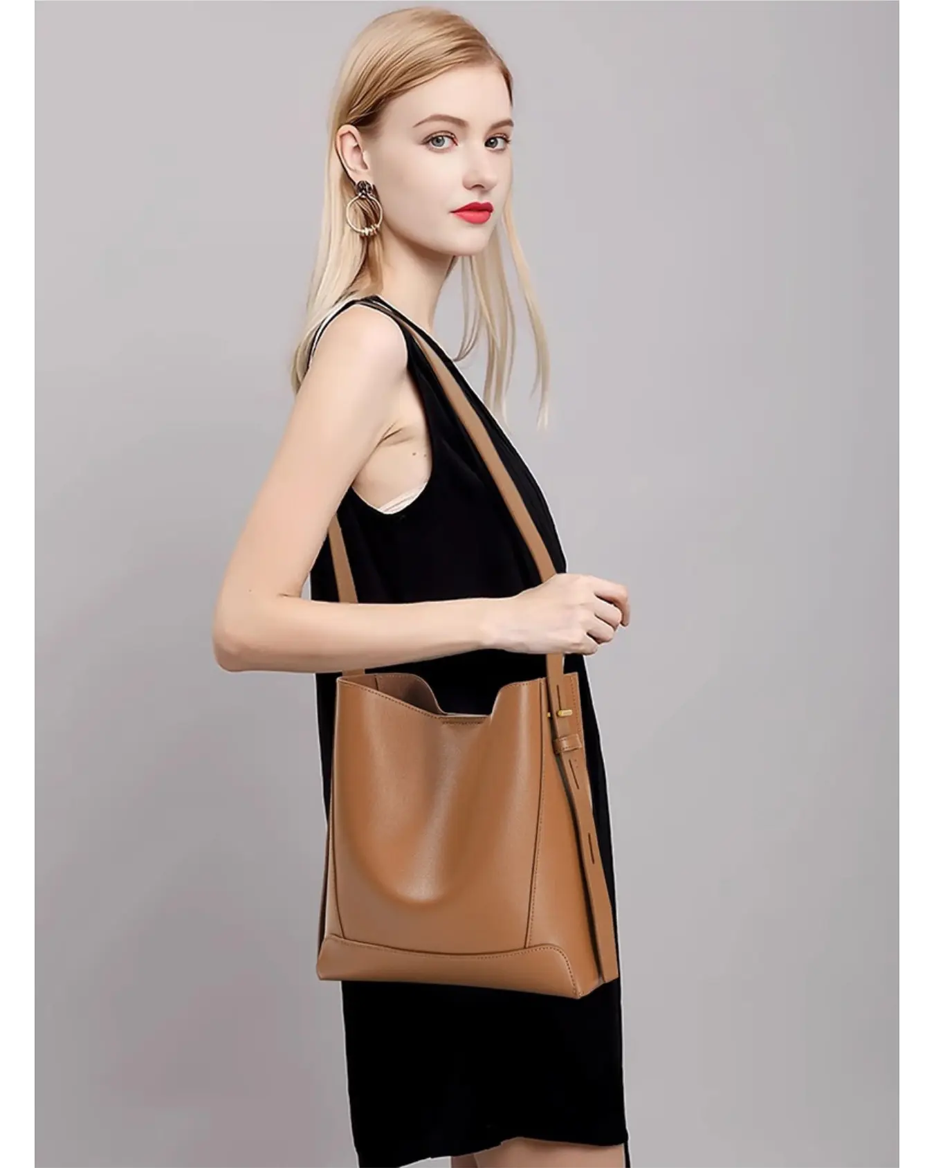 Sac seau en cuir Élégance Pure ORIS WEAR