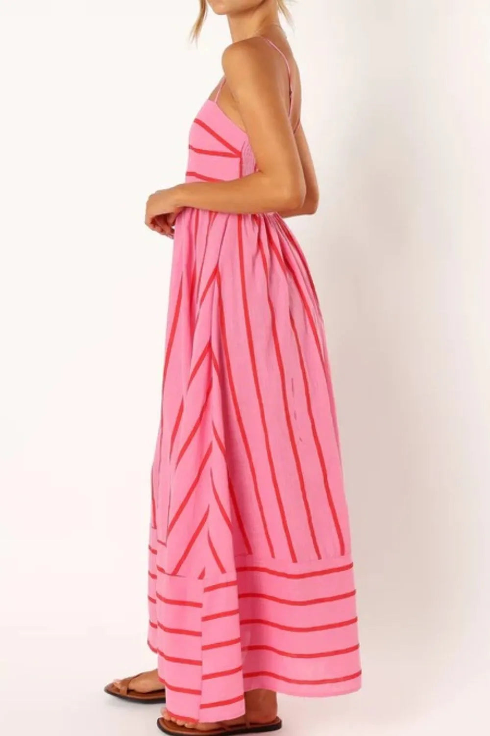 Amélia | Robe Rayures et  Décontractée à Bretelles Fines ORIS WEAR