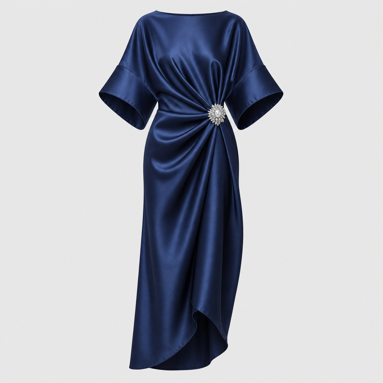 Verbera | Robe longue en satin à manches larges ORIS WEAR