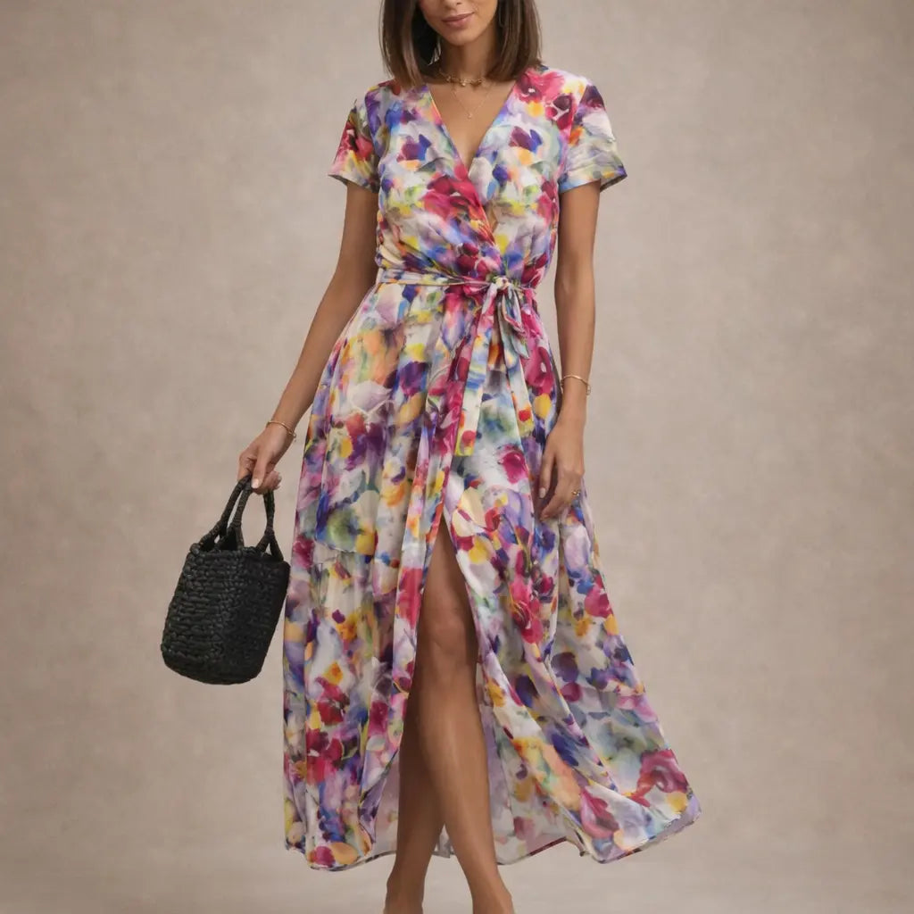 Robe imprimée à coupe évasée ORIS WEAR
