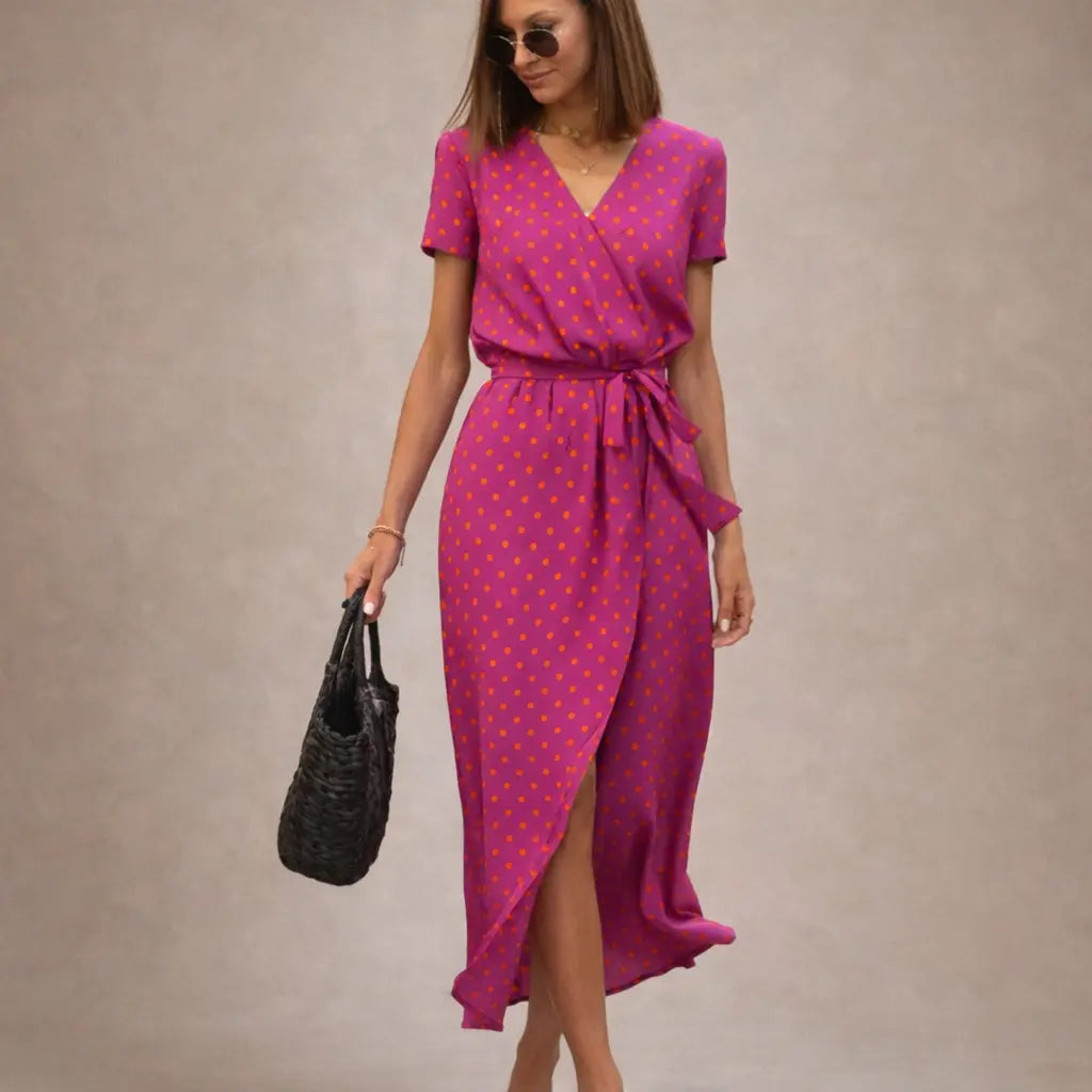 Robe imprimée à coupe évasée ORIS WEAR
