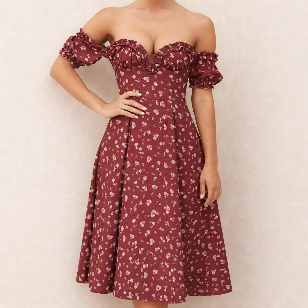 Robe longue été fleurie élégante femme ORIS WEAR