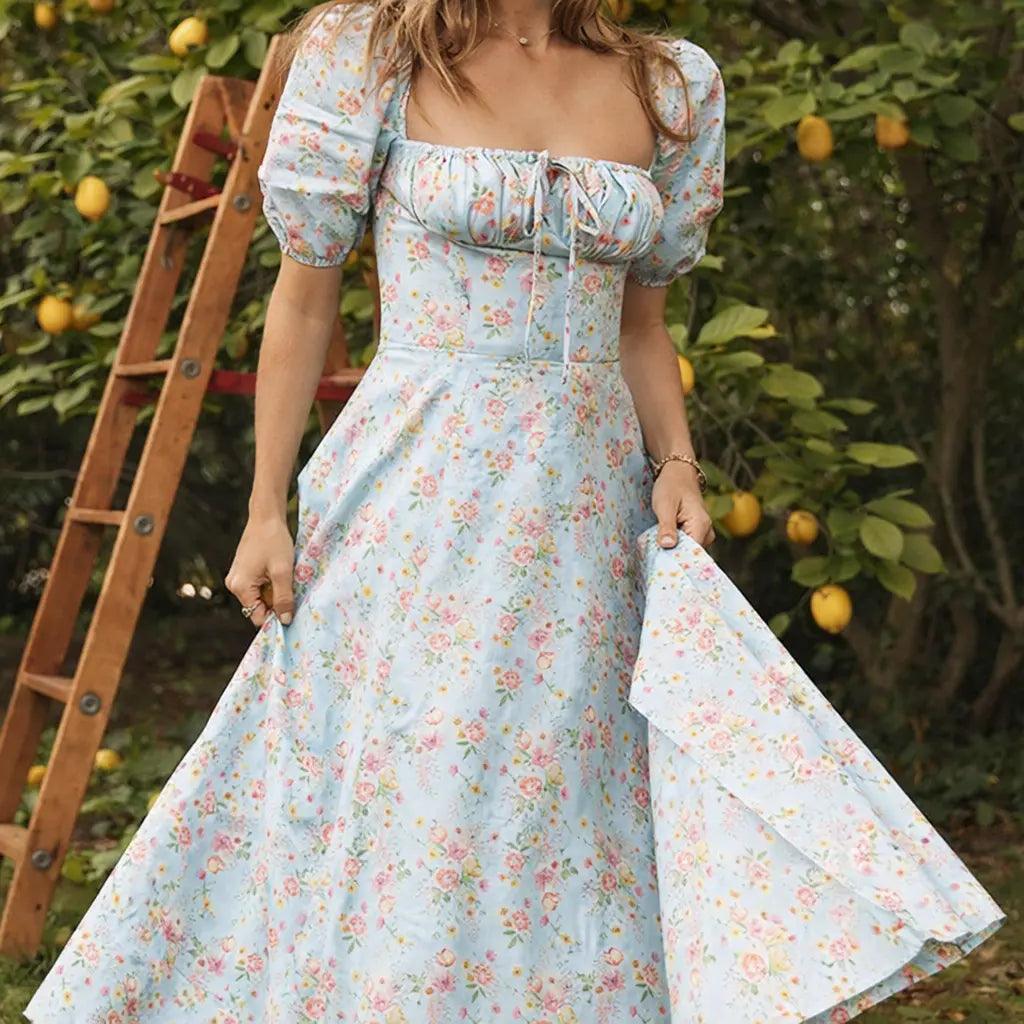 Robe longue été fleurie élégante femme ORIS WEAR