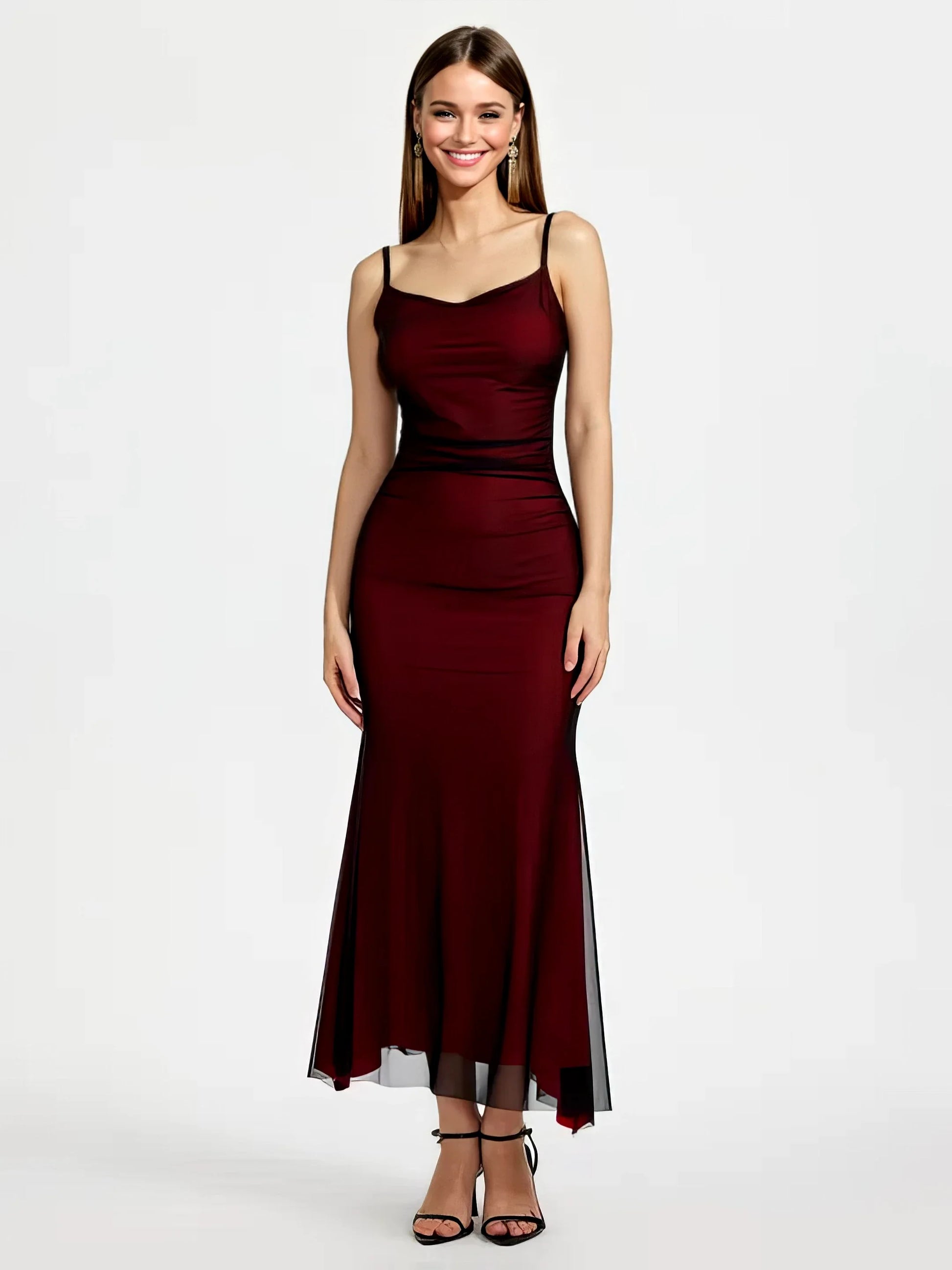 Danaé – The Midnight Wine Illusion Dress