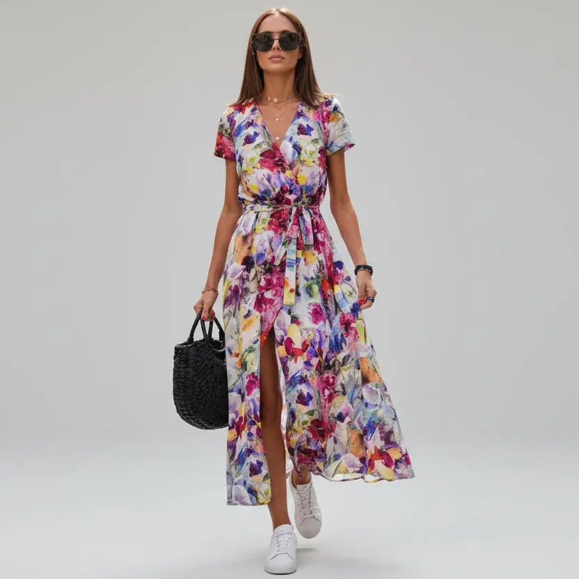 Robe imprimée à coupe évasée ORIS WEAR
