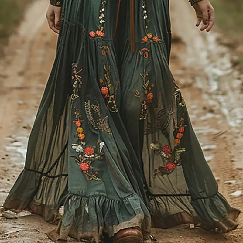 Silva | Robe Maxi Florale Bohémienne FRESH NORTH CO