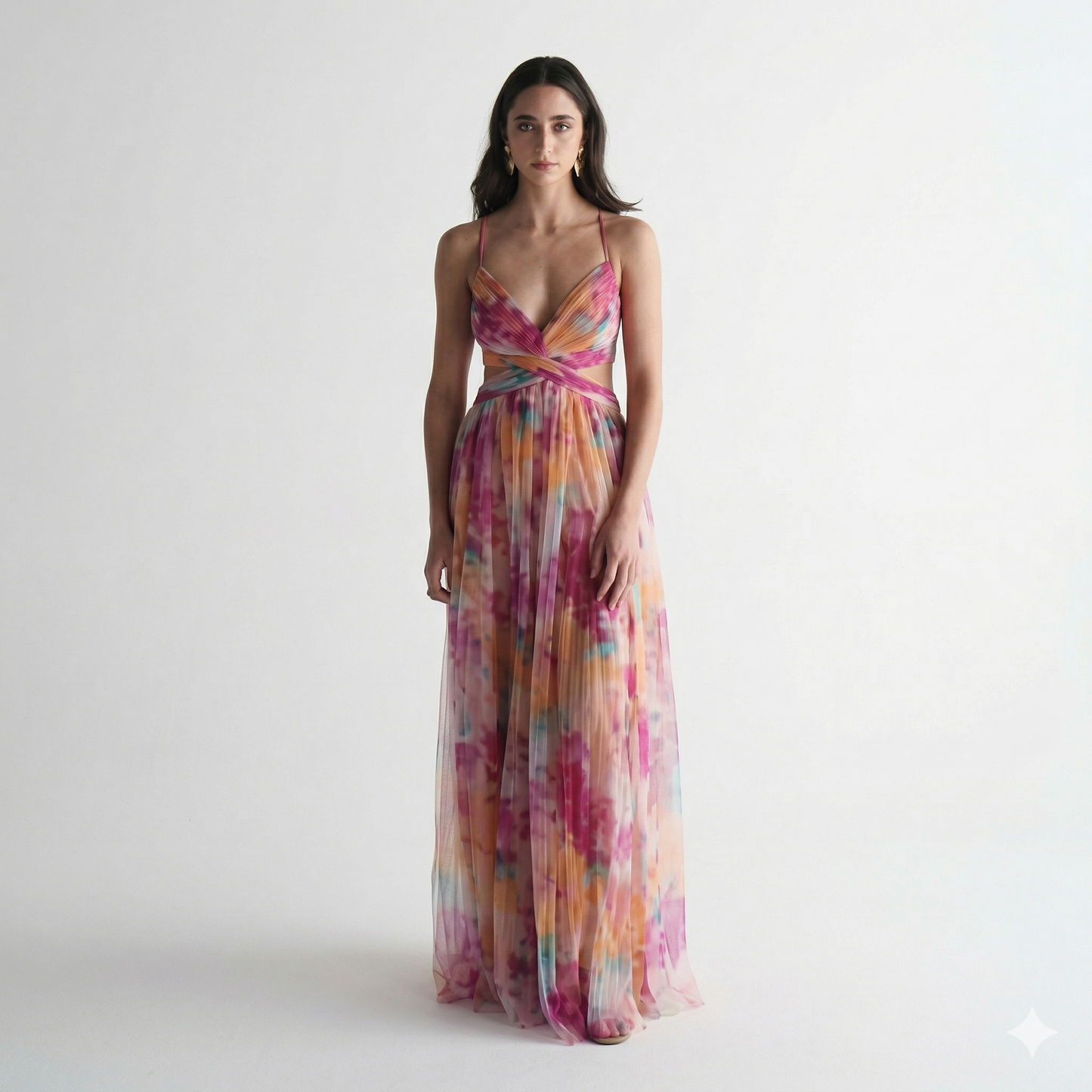 Carola - Robe longue florale charmante