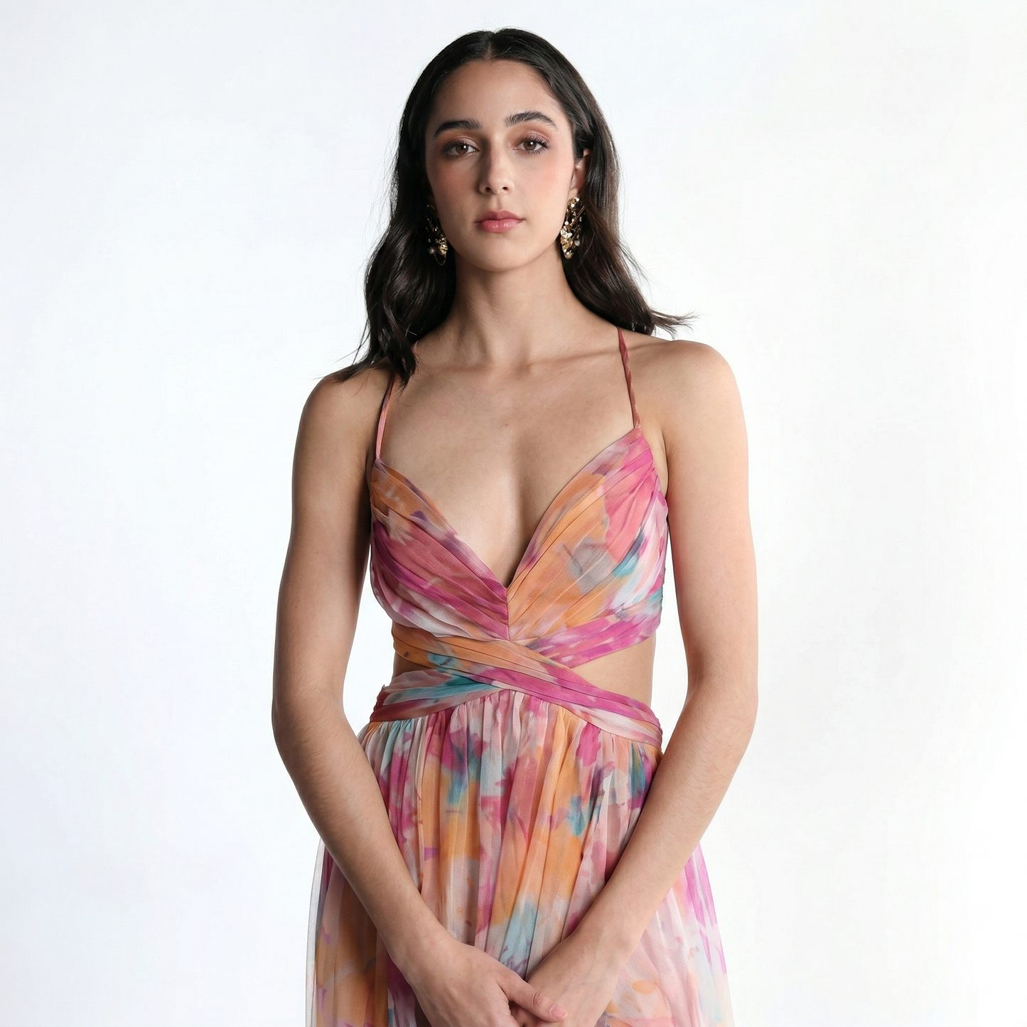 Carola - Robe longue florale charmante