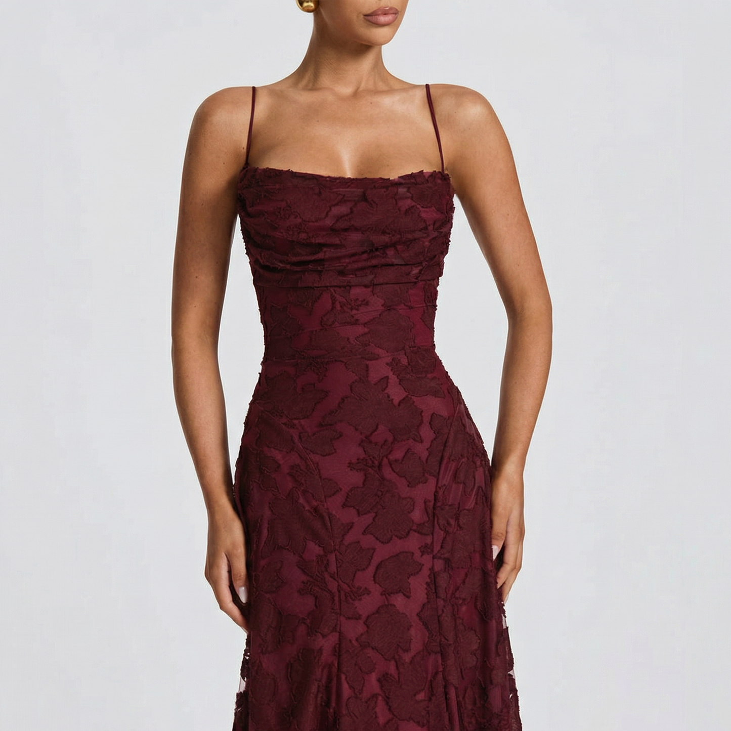 Ana | Robe longue à motif floral