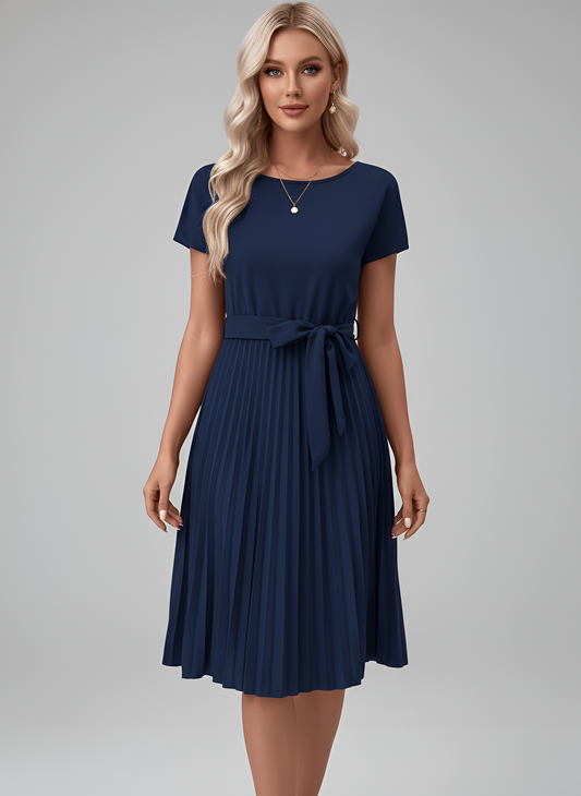 Robe midi femme élégante vert — ORIS WEAR