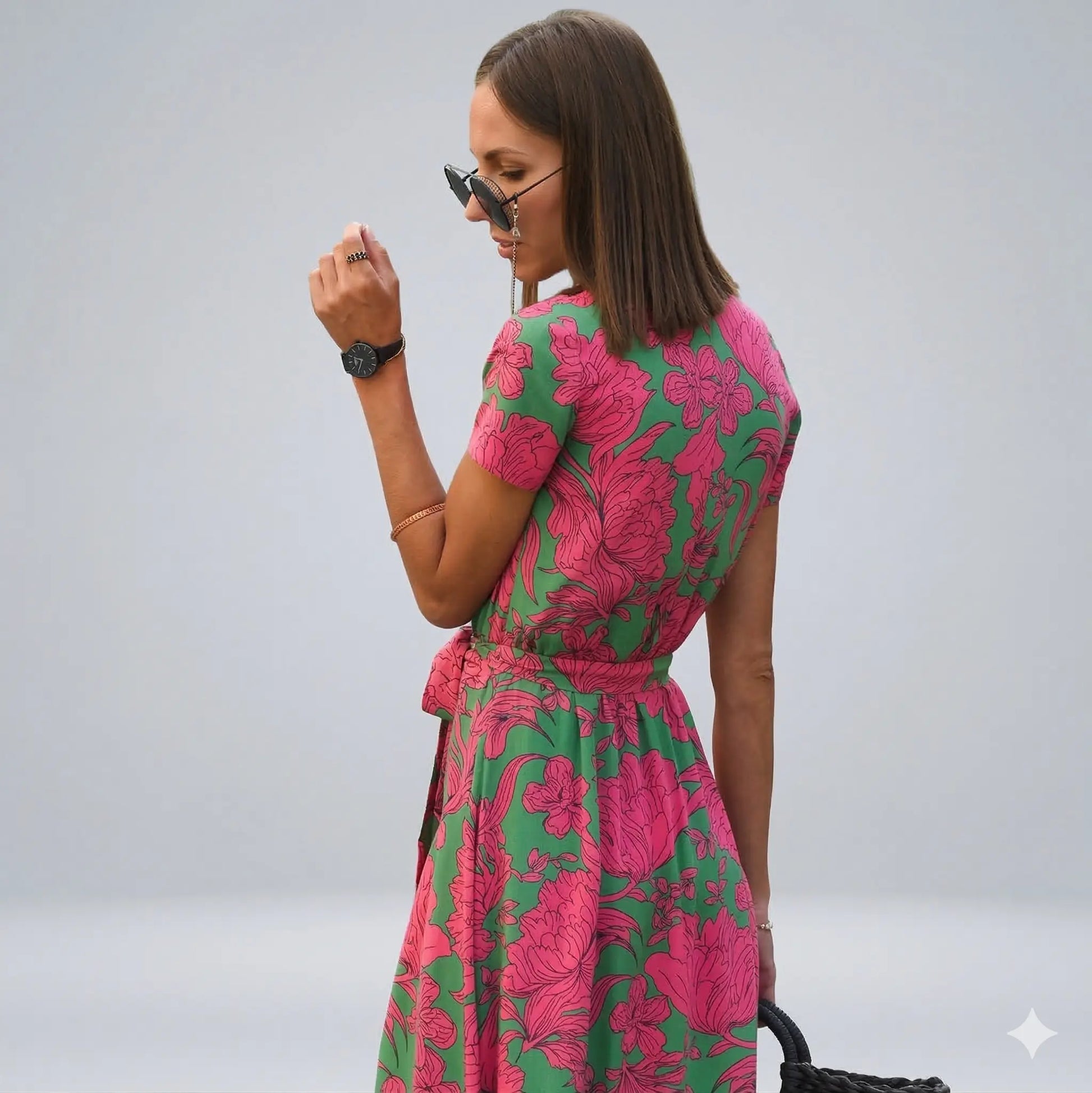 Robe imprimée à coupe évasée ORIS WEAR