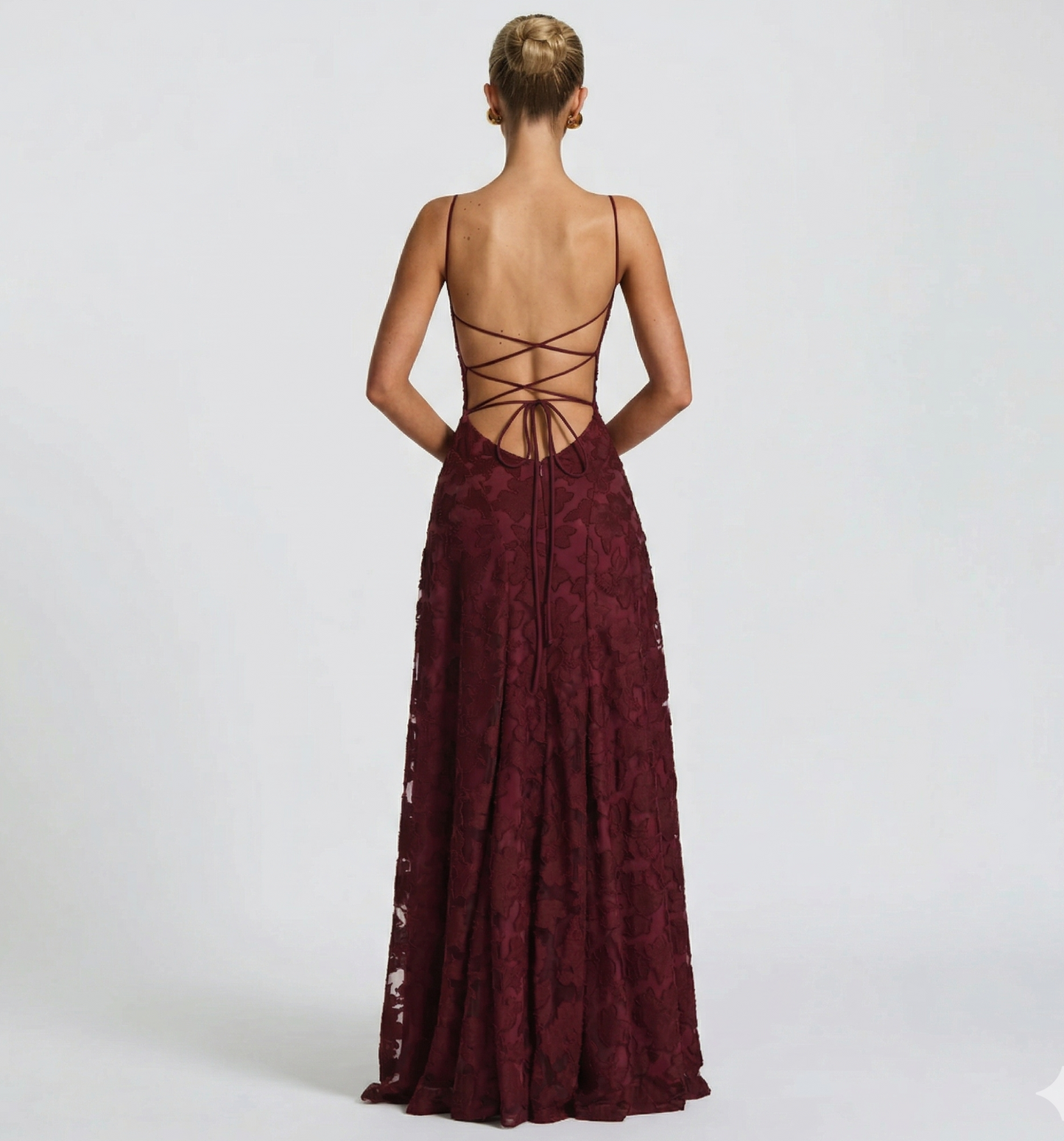 Ana | Robe longue à motif floral