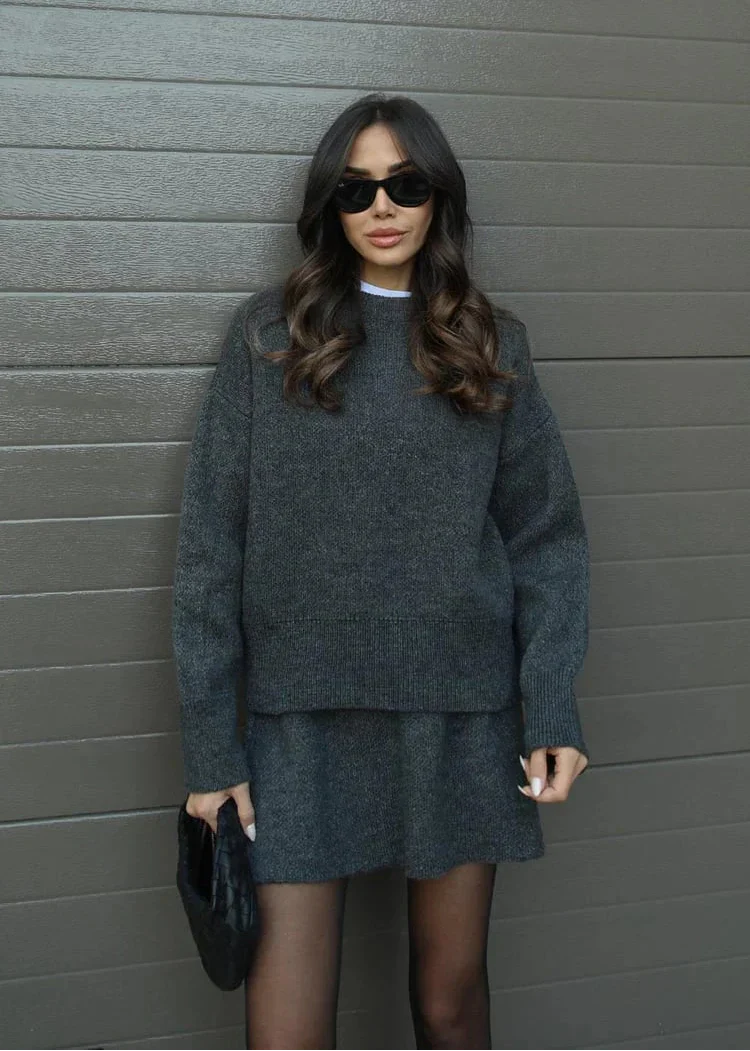 Ensemble pull et jupe élégante femme ORIS WEAR