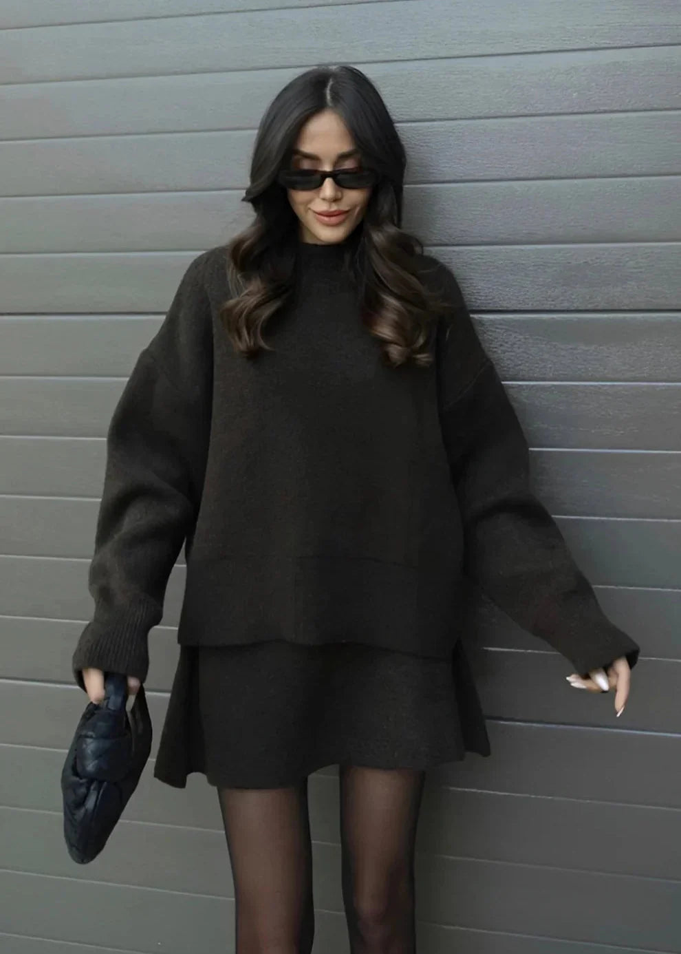 Ensemble pull et jupe élégante femme ORIS WEAR