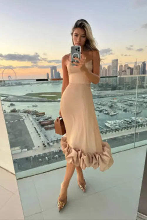 IRSA | ROBE AVEC VOLANT ET BUSTIER ORIS WEAR