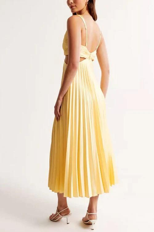Rumi | Robe de soirée en satin plissé élégante Vesper Lorain