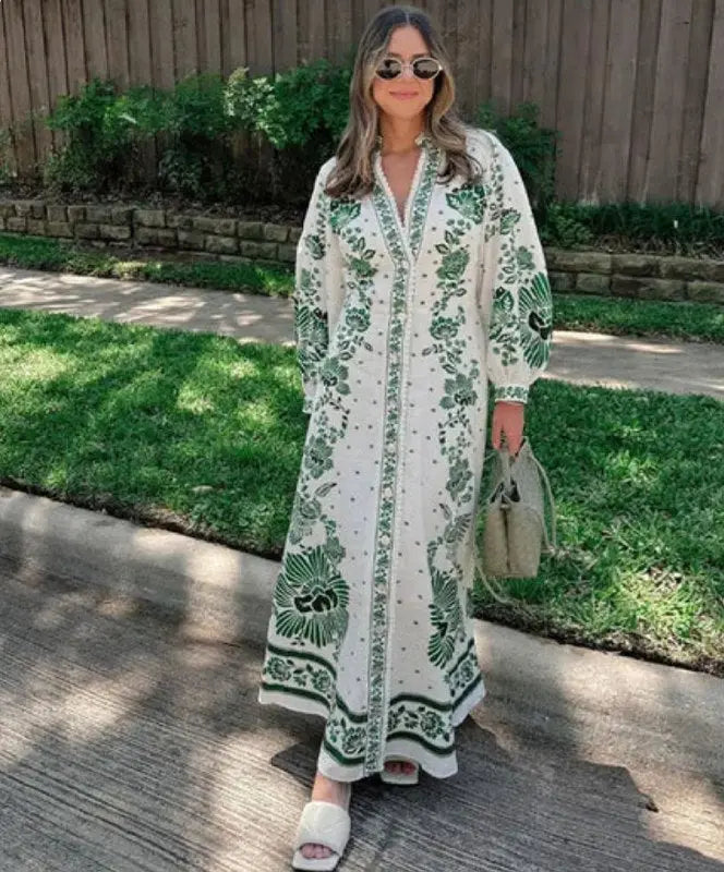Alia | Robe Longue Bohème Élégante ORIS WEAR
