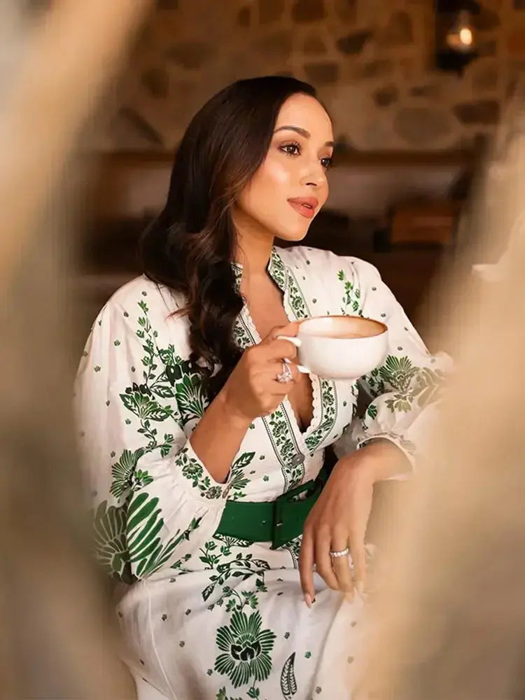 Alia | Robe Longue Bohème Élégante ORIS WEAR