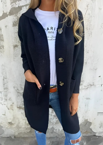 Cardigan Maille Gris Confort ORIS WEAR