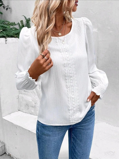 Haut Slim à Col Rond avec Finition Dentelle ORIS WEAR