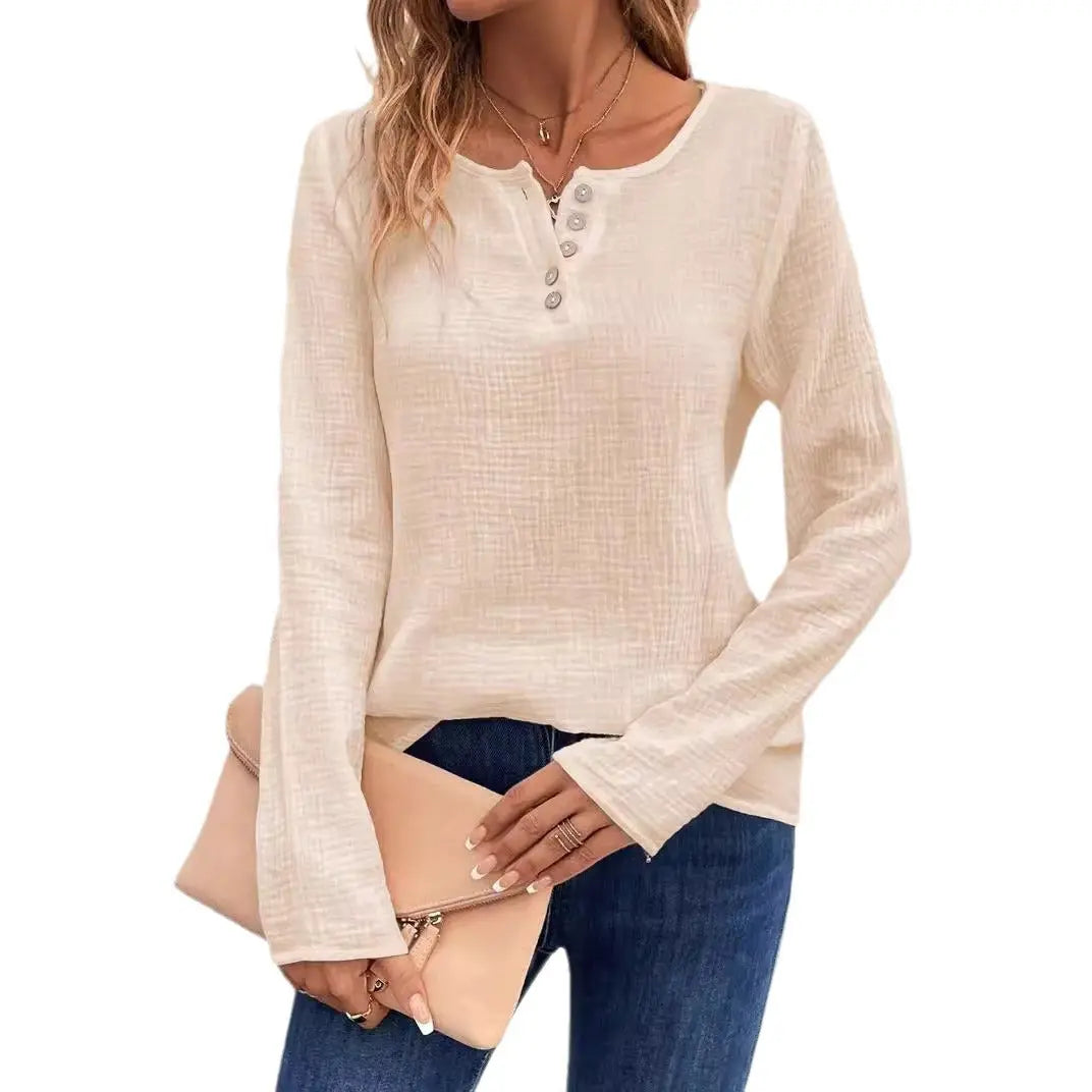 Pull boutonné femme manches longues – Confort et élégance ORIS WEAR