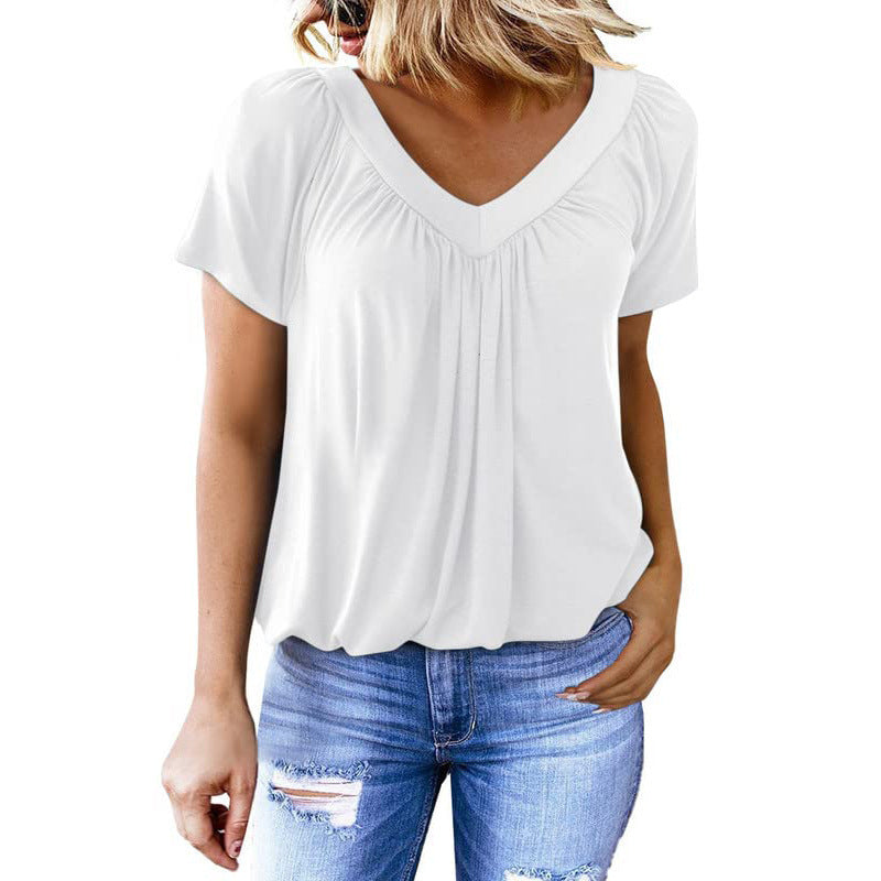 T-shirt Femme Col V – Simplicité Élégante au Quotidien ORIS WEAR