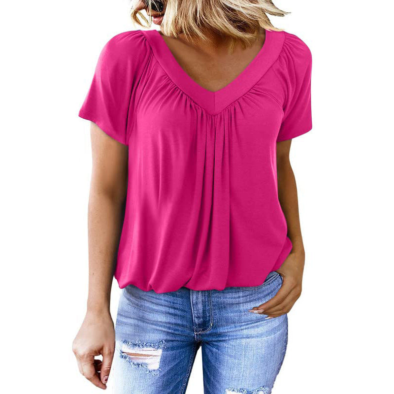 T-shirt Femme Col V – Simplicité Élégante au Quotidien ORIS WEAR