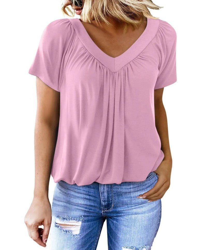 T-shirt Femme Col V – Simplicité Élégante au Quotidien ORIS WEAR
