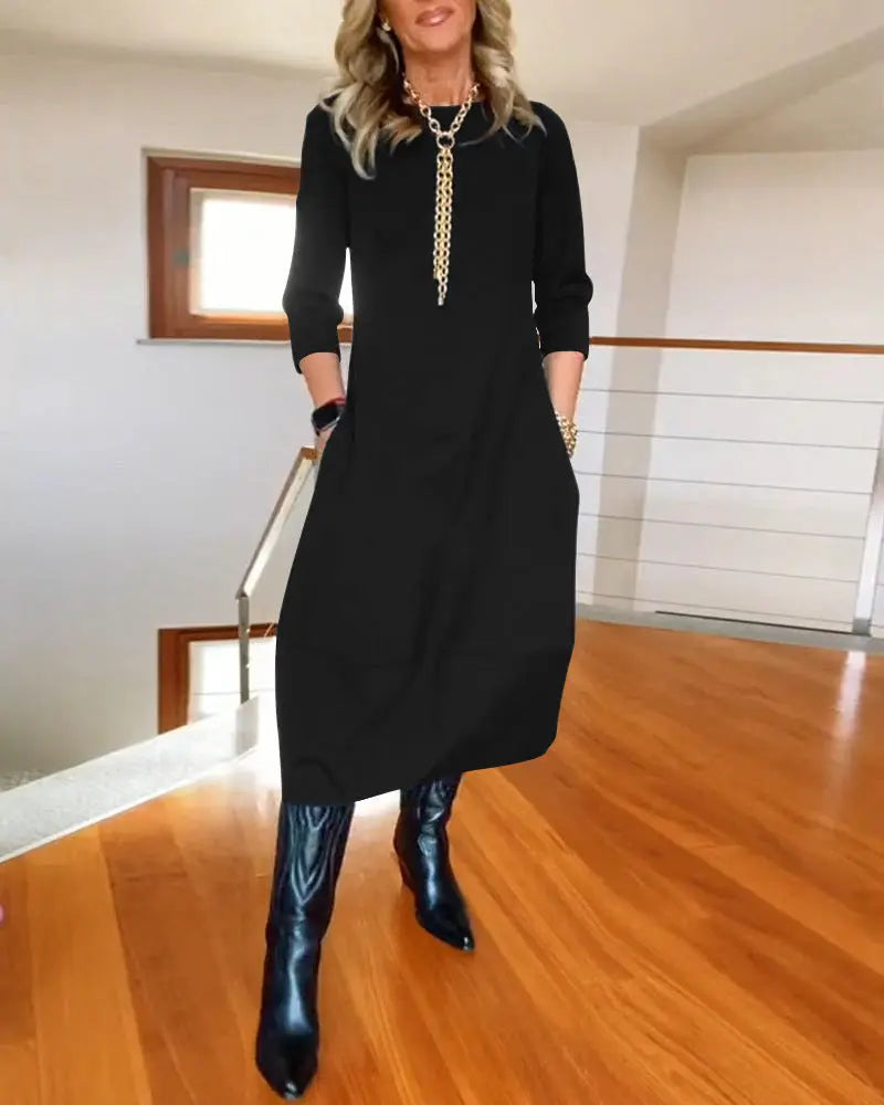 Robe Longue Élégante – Confort et Style en Toute Saison ORIS WEAR