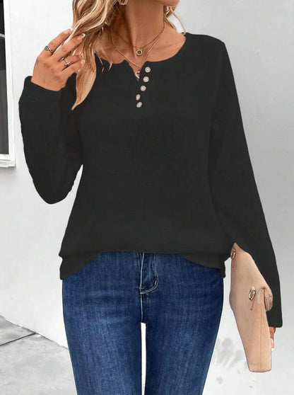 Pull boutonné femme manches longues – Confort et élégance ORIS WEAR