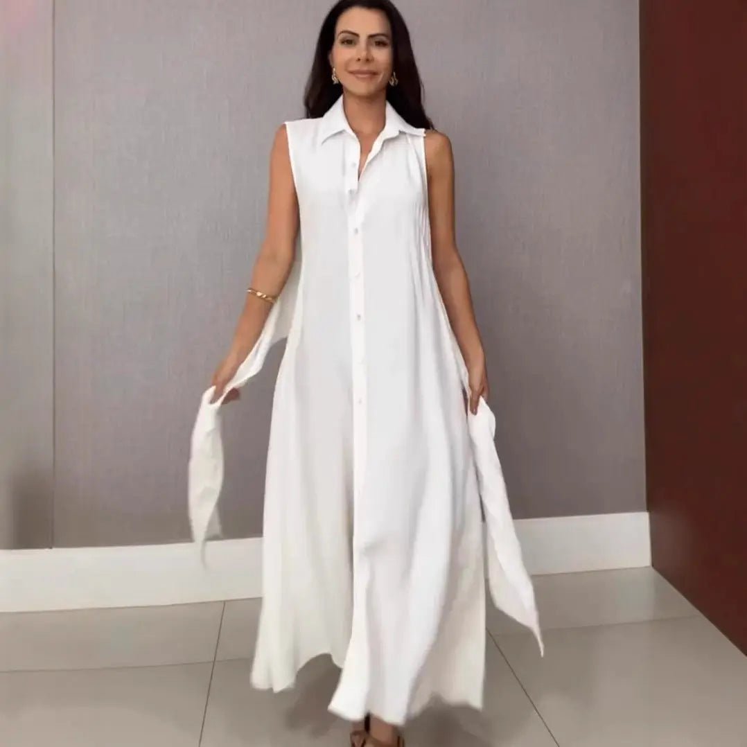 Robe Élégante à Décolleté en V avec Effet Deux-en-Un ORIS WEAR