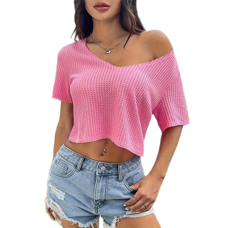 Pull d'été à col en V, amincissant la clavicule ORIS WEAR