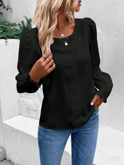 Haut Slim à Col Rond avec Finition Dentelle ORIS WEAR