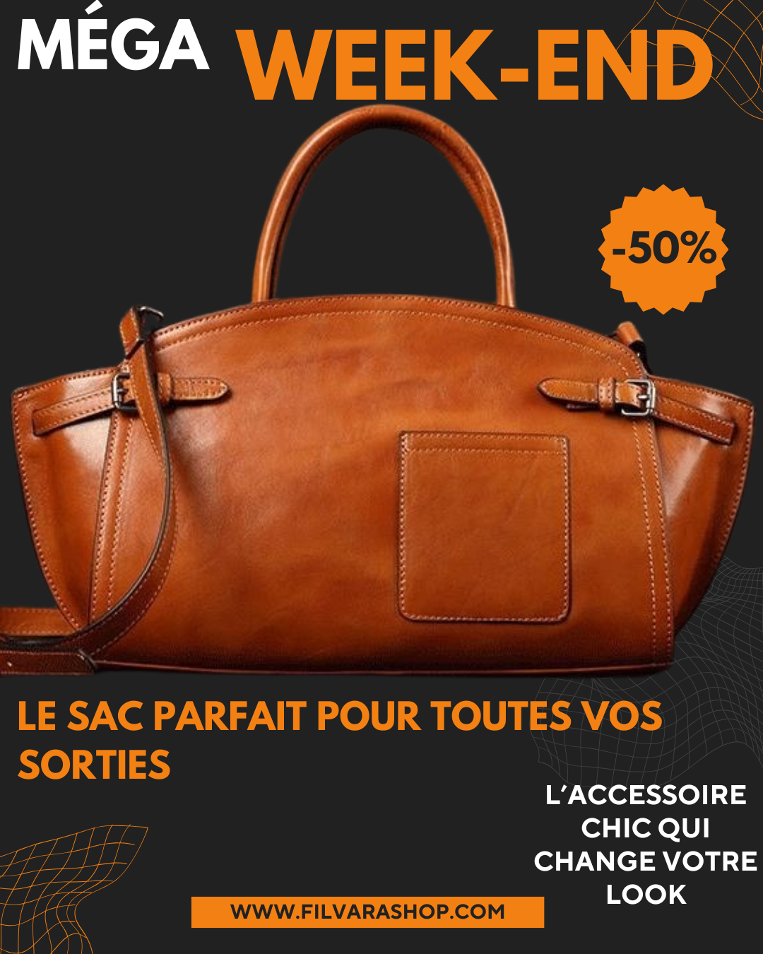 Sac Cuir Femme Zip Chic ORIS WEAR