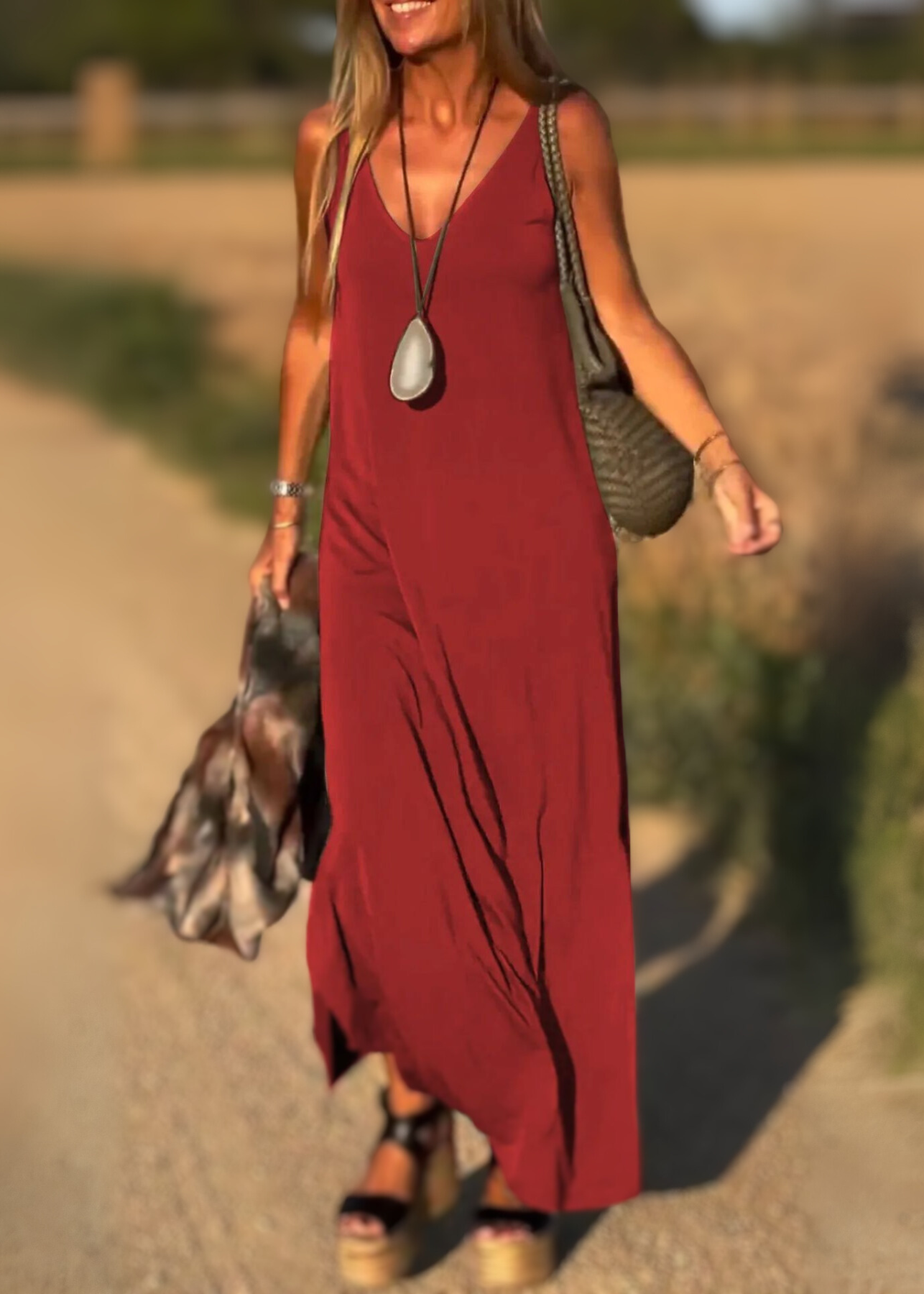 Robe Tendance V-neck Raffinée ORIS WEAR