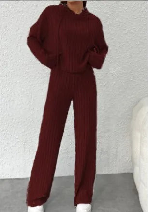 Best Ensemble Tricoté Casual Printemps-automne – Sweat à Capuche et Pantalon ORIS WEAR
