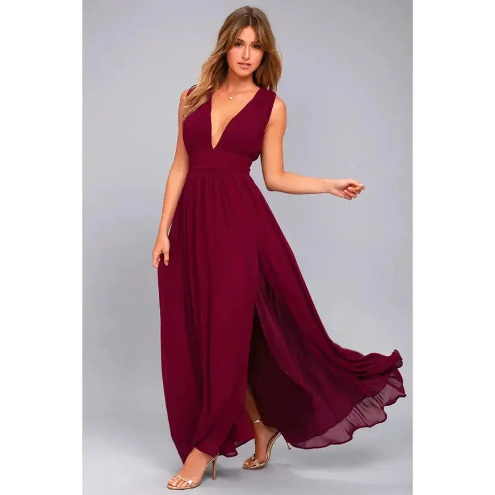 Yvana | Robe d'été longue avec Fente pour Soirées et Mariages ORIS WEAR