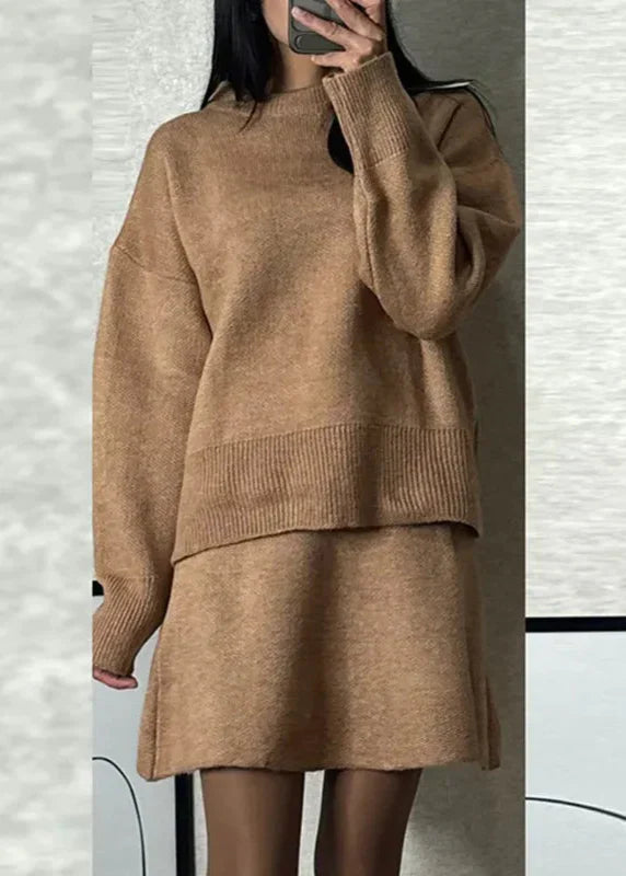 Ensemble pull et jupe élégante femme ORIS WEAR