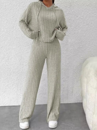 Best Ensemble Tricoté Casual Printemps-automne – Sweat à Capuche et Pantalon ORIS WEAR
