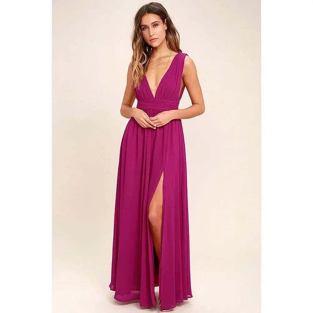 Yvana | Robe d'été longue avec Fente pour Soirées et Mariages ORIS WEAR