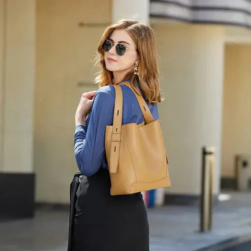 Sac seau en cuir Élégance Pure ORIS WEAR